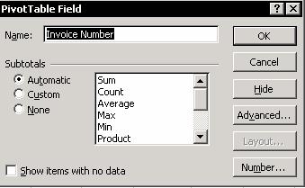 Chapter 22: PivotTable 326 You can set the PivotTable to display the top 10% of