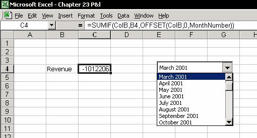 Chapter 23: Using Functions and Objects to Extract Data 384 In the figure below, see the third argument of the SUMIF function in the formula bar.