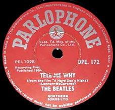 Red Parlophone Label With Parlophone in Center and (Private) at Top Near the beginning of 1965, another change in label styles occurred.