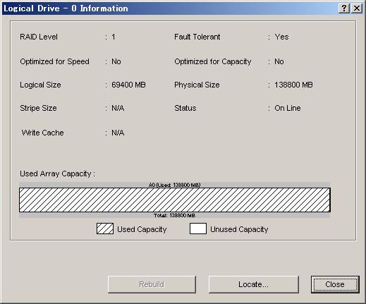4.5.4 Displaying Logical Drive Information Defined logical drives are displayed at the right of the [Controller View] window, each icon representing one logical drive (also called Logical Unit or