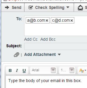 15 9. After you are satisfied with your e-mail, click the Send button