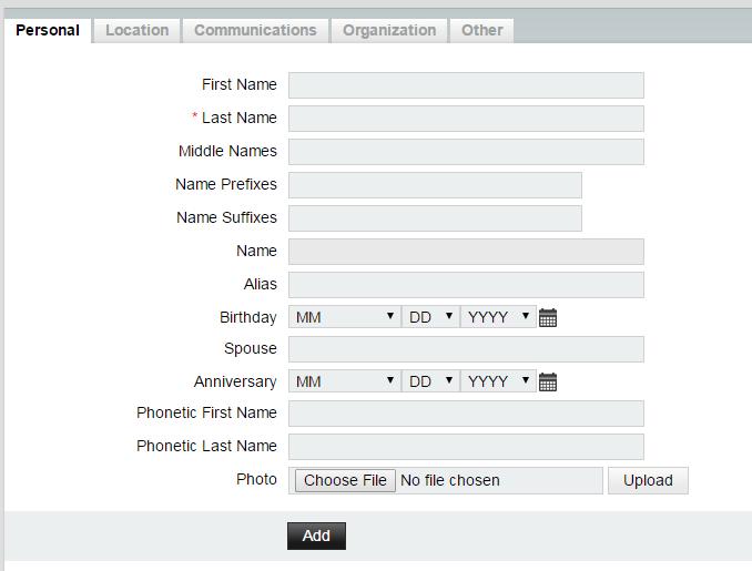 51 Create a New Contact (or) Create a New Address Book Entry In order to add a friend, coworker, or family members contact information into the My Address Book section, an entry needs to be created