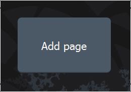 Custom pages Select the Add Page icon to create a custom page Switch