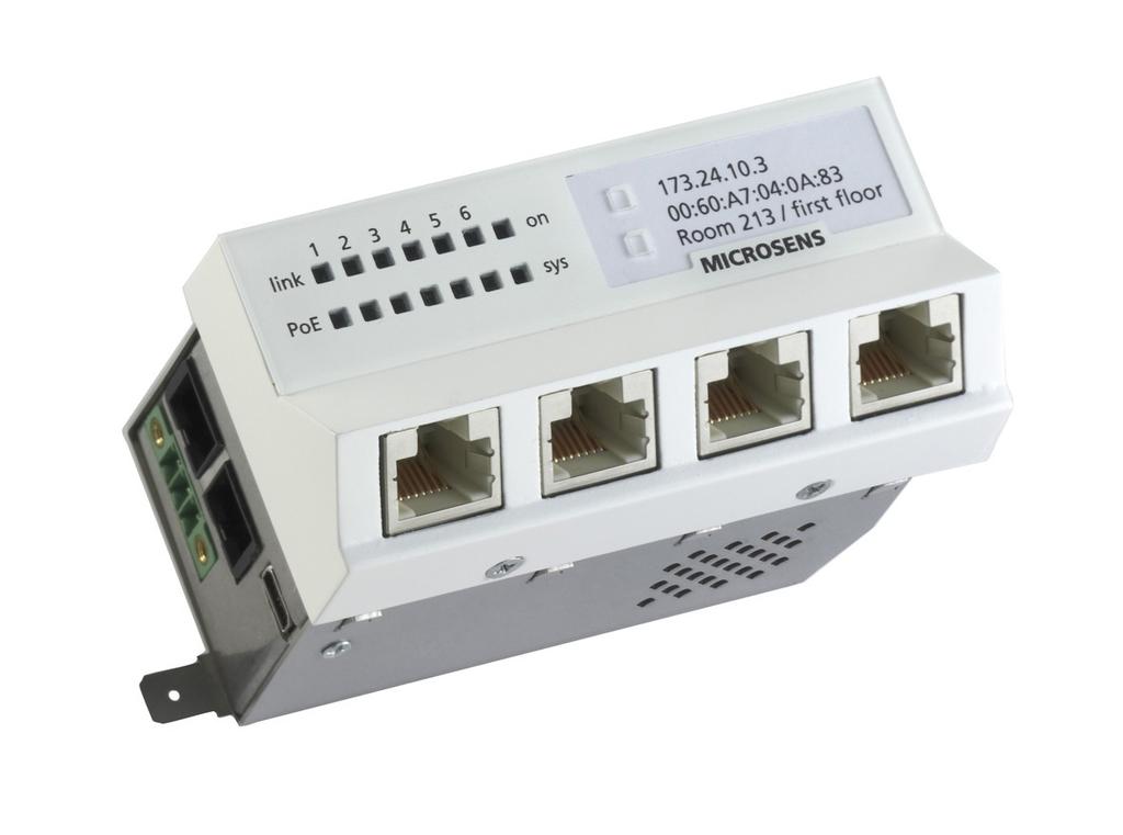 Product Overview Gigabit Ethernet Micro Switch 6 Port Generation 6 Description The 6 port GBE Micro Switch Generation 6 constitutes an extension of the Gigabit Ethernet Micro Switch.