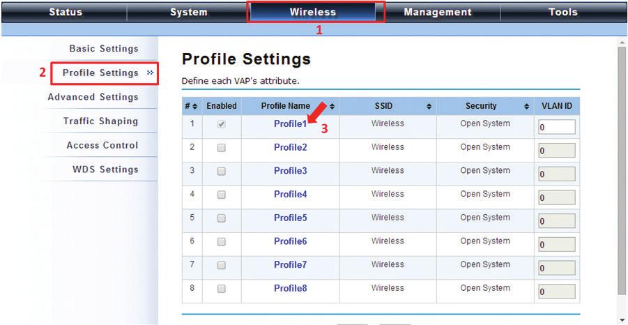 NOTE: In the example here, we only change the Wireless Network Name (SSID) as Join_me, and later, we will show you if AP mode works correctly.