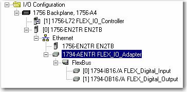 In this example, you add a 1794-IF4I analog input module and a 1794-OF4I analog output module.