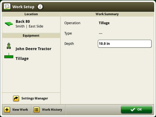 New Features and Improvements Work Setup Work history allows operators to reference all completed coverage within a field.