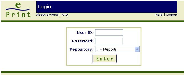 The following Repositories are available to users with approved access: HR Reports VIMS- HR Reports Finance Reports Student Reports Of these Repositories, Finance and HR are used most often.