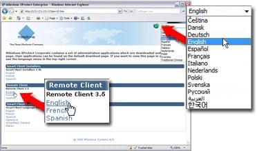 Accessing the Remote Client No download or installation of the Remote Client is necessary.