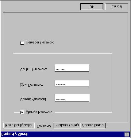 The Interface Setting page shows the current Serial Port interface setting.