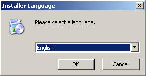 Installer Language: Select English. Or if you want to confuse others select Russian. Click OK.
