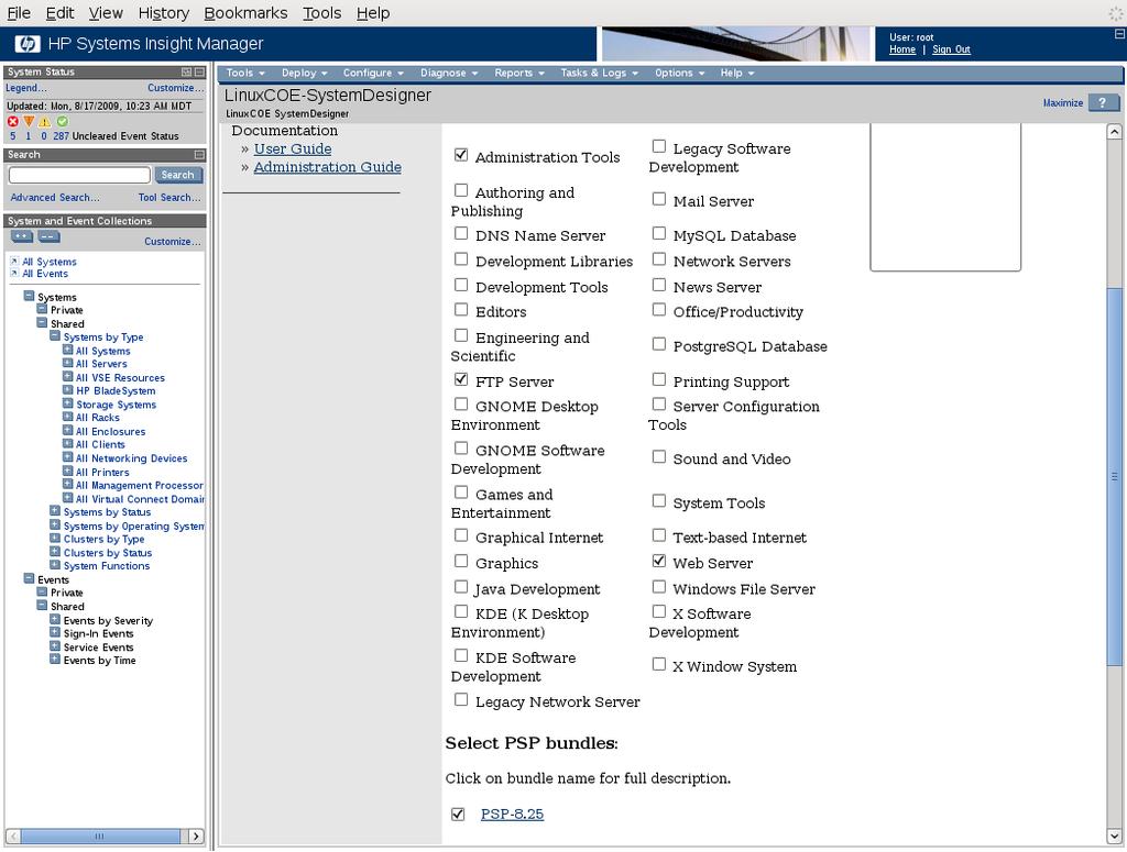 9. In the bundles sections, ensure that the configured PSP displays or review that portion of the setup process.