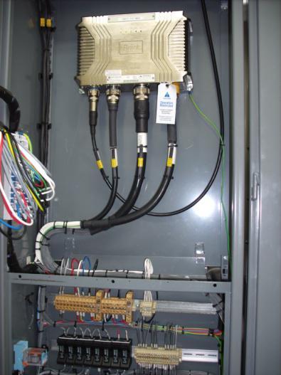 5.5. Installation Following figures show some of the typical installation site arrangements. Figure 9 PIU in MV Switchboard Figure 10 Rear View of Relay Panel 5.6.