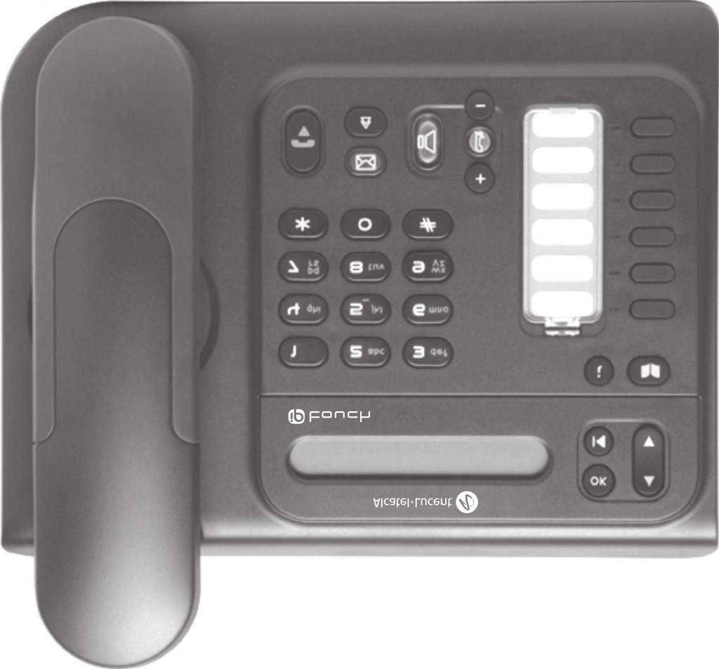 Getting to know your telephone Handset Navigation Alphanumeric keypad WhoamI Lock Settings Up-down navigator: used to navigate around the home page, through the menus or in a text zone when entering