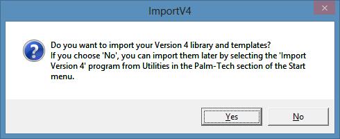 4. Then click on Program Files (x86) > Palm-Tech5. 5. Click on ImportV4.exe to start the import. 6.