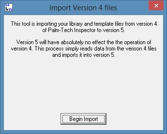 Another box will pop up with information about the import process. To start the import, click Begin Import. 8.
