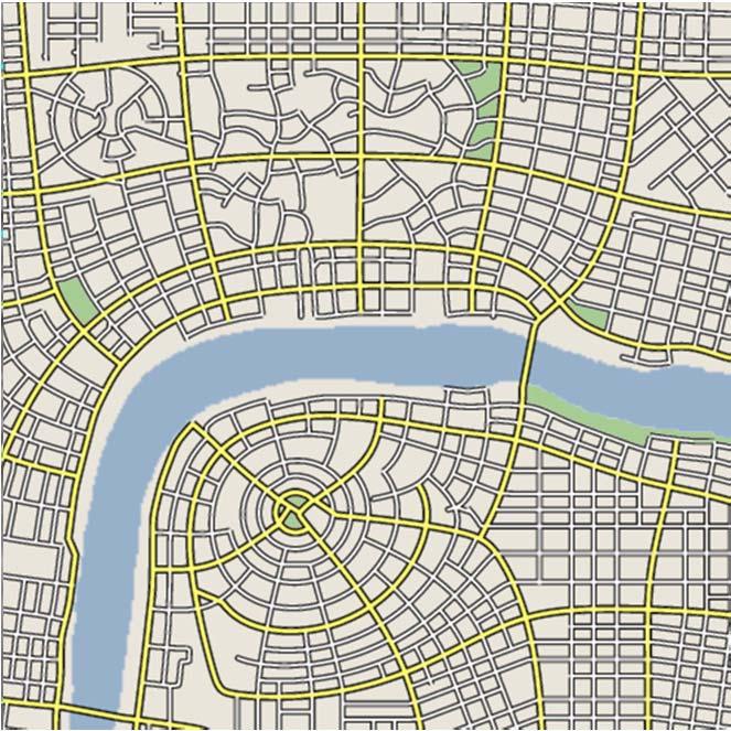 Procedural Modeling of Streets Input maps