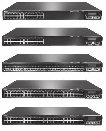 Line of Ethernet Switches with Virtual Chassis Technology The Juniper Networks line of Ethernet switches are truly unique, delivering the best elements of chassis-based systems in a compact and