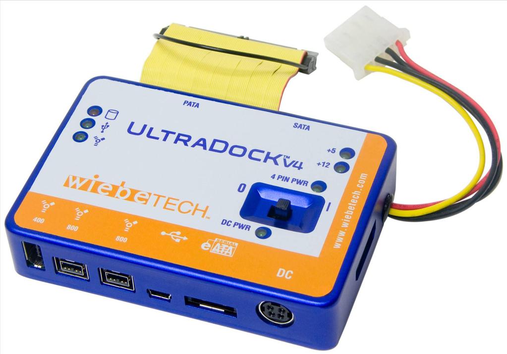 UltraDock v4 USER MANUAL Revised August 2, 2011 Features Quadruple connectivity! UltraDock is compatible with four different interfaces: esata, FireWire 800, FireWire 400 and USB.