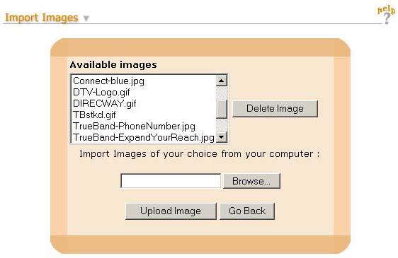 MODULE 7 Import Images Overview Site Creator allows you to incorporate static or animated GIF and JPEG image formats to your site.