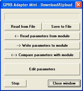 5.4 Parameter settings By pressing Set module parameters button, a new