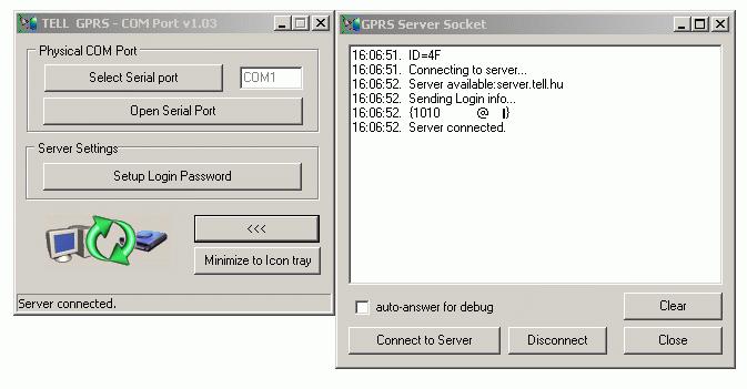 2.2.1 Setup GPRS_COM.exe In case of using distant Backup server, the GPRS COM software is necessary to run on the Backup PC.