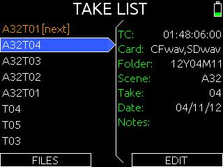 Information in the Overview section is managed in the Setup Menu option FILE STORAGE > Sound Report Info.