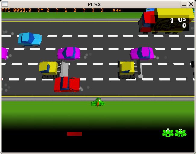 7 of 7 6/18/2006 9:18 PM Figure 4. Frogger for the Original PlayStation Running in PCSX Make sure you're not running something that hogs processor time or RAM in the background.