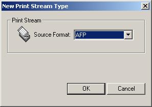 Configuring Print Stream Types Starting the Print Stream Type Creation Wizard The print stream type creation wizard allows you to create new print stream types.