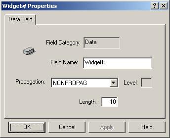 Configuring Report Types Changing Data Field Properties If you have created data fields for business intelligence purposes, you can modify the field s name, propagation, propagation level, or length
