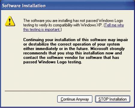 4. Click the Install button to begin installation of the Security Configuration Utility.