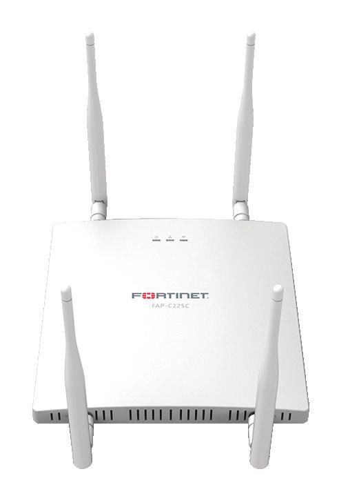 4 & 5 GHz 4 Interior/Exterior Antennas Up to 300 + 867 Mbps SPECIFICATIONS FORTIAP C220C FORTIAP C225C Hardware Hardware Type Indoor Indoor Number of Radios 2 2 Number of Antennas 4 Internal 4 RP-SMA