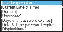 Password Change & Expiration User Guide Page 18 You can send the message in HTML format. If you enable Send message in HTML format, more editing options are available.