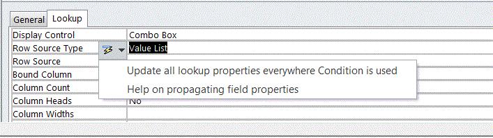 After you change it to Value List, you will have to update all Lookup properties