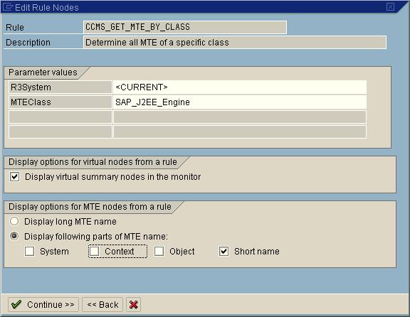 Save your changes and enter EWA SAP J2EE Engine as a name for the new monitor.