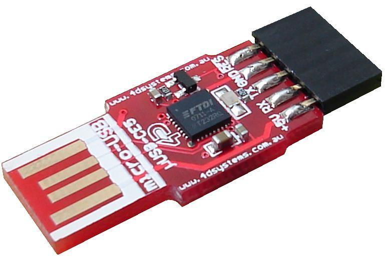The micro-usb module is an essential hardware tool for all the relevant software support tools to program, customise and test the ulcd-32pt(sgc) module. 9.