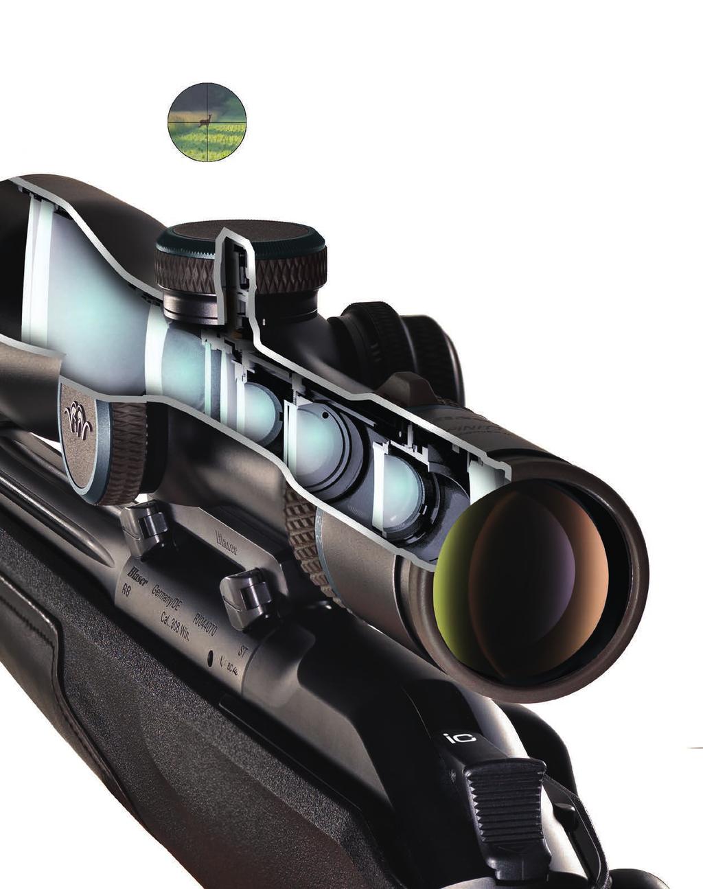 Precise on principle Thanks to the reticle's position in the first focal plane,