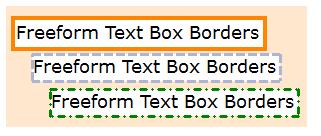 the line pattern for individual blocks of text.