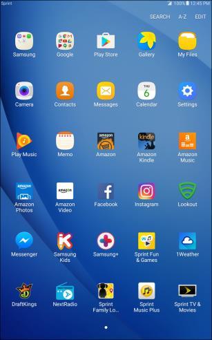Add Shortcuts to the Home Screen You can add shortcuts for quick access to favorite apps from the home screen. 1. From home, tap Apps. The Apps list opens. 2. Touch and hold an app icon.
