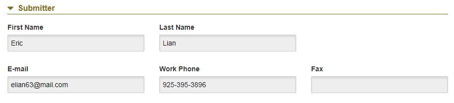 In the Provider section, ensure your auto populated details are correct.