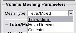 hex core Pyramids to make conformal between tetra and hex quad faces Hybrid mesh can be created by