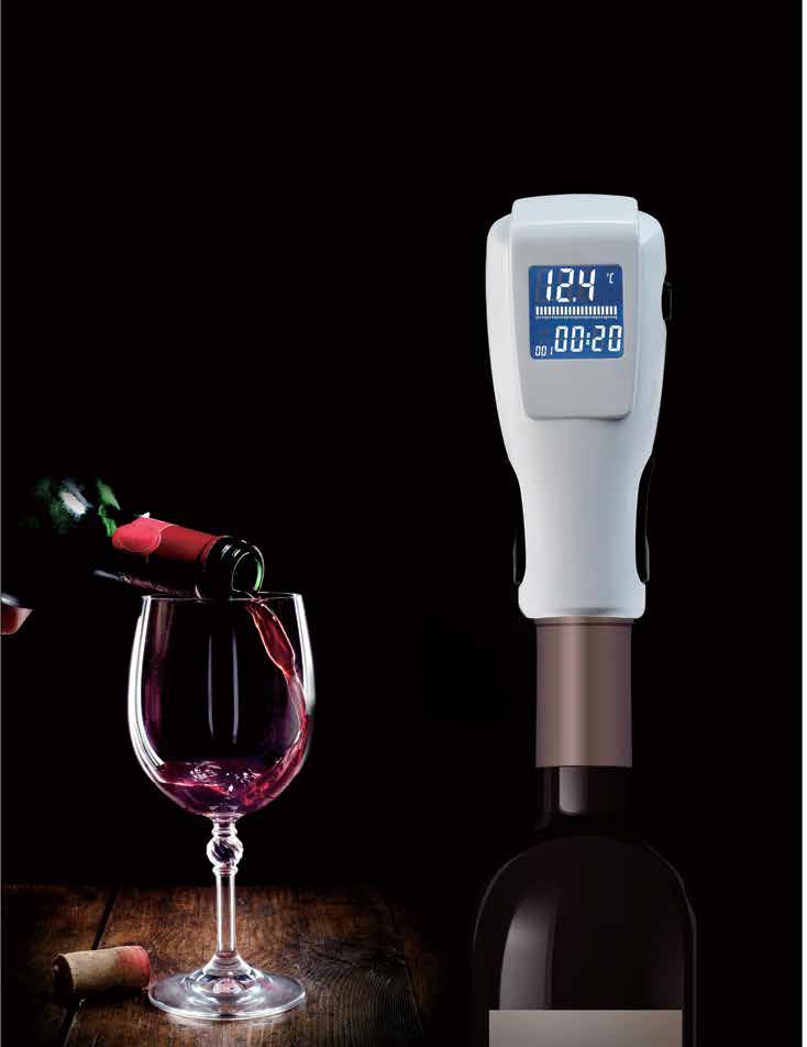 IR-96 Food Safety IR Thermometer with thermistor probe IR-69 Red wine IR Thermometer with Electronic Vacuum Wine Preserver User selectable ºC or ºF Data Hold & Auto Power Off Overrange indication