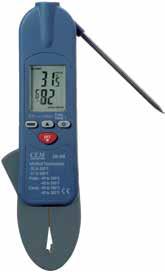 Thermometer & Non-contact AC Voltage 2 in 1 Infrared Thermometer with Non-contact AC Voltage(NCV) provides easy and safety measurement. Check all types of A/C, electronic and heating systems.