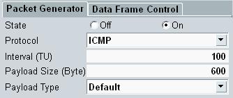 TX (DUT) Tests with Packet Data The content of an ICMP Echo Reply packet is identical with that of the corresponding ICMP Echo Request packet.