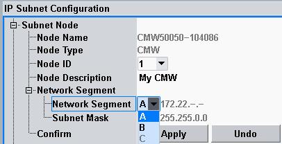 Message Log Analysis with CMWmars At the logging PC 4. Configure the same IP address at the network adapter of the logging PC, e.g. 172.