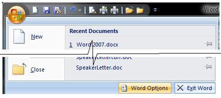 Word Options Dialog Box The Word Options Dialog Box contains option commands that allow customization and personalization of the Word environment.