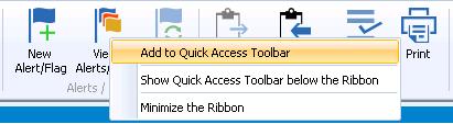 Add to Quick Access Toolbar While the ribbon is