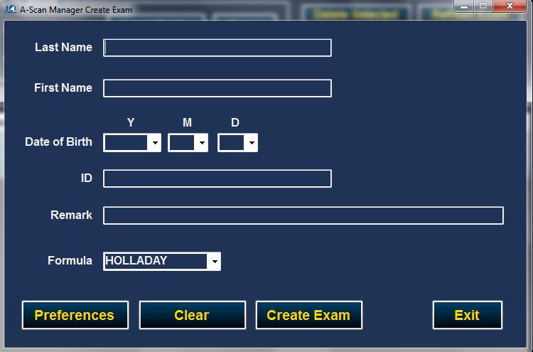 3.3 Create Exam Window Select Create New Exam from File in section 3.1.
