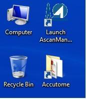 1.2 Launch the A-Scan Manager Applications Once installed, the Launch AscanManager.exe shortcut appears on the Windows desktop and in the Start Menu.