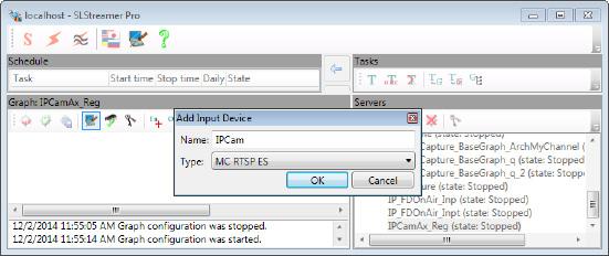 Mode of graph configuration is switched on automatically, i.e. record in protocol area (7) and the (8) button appear.